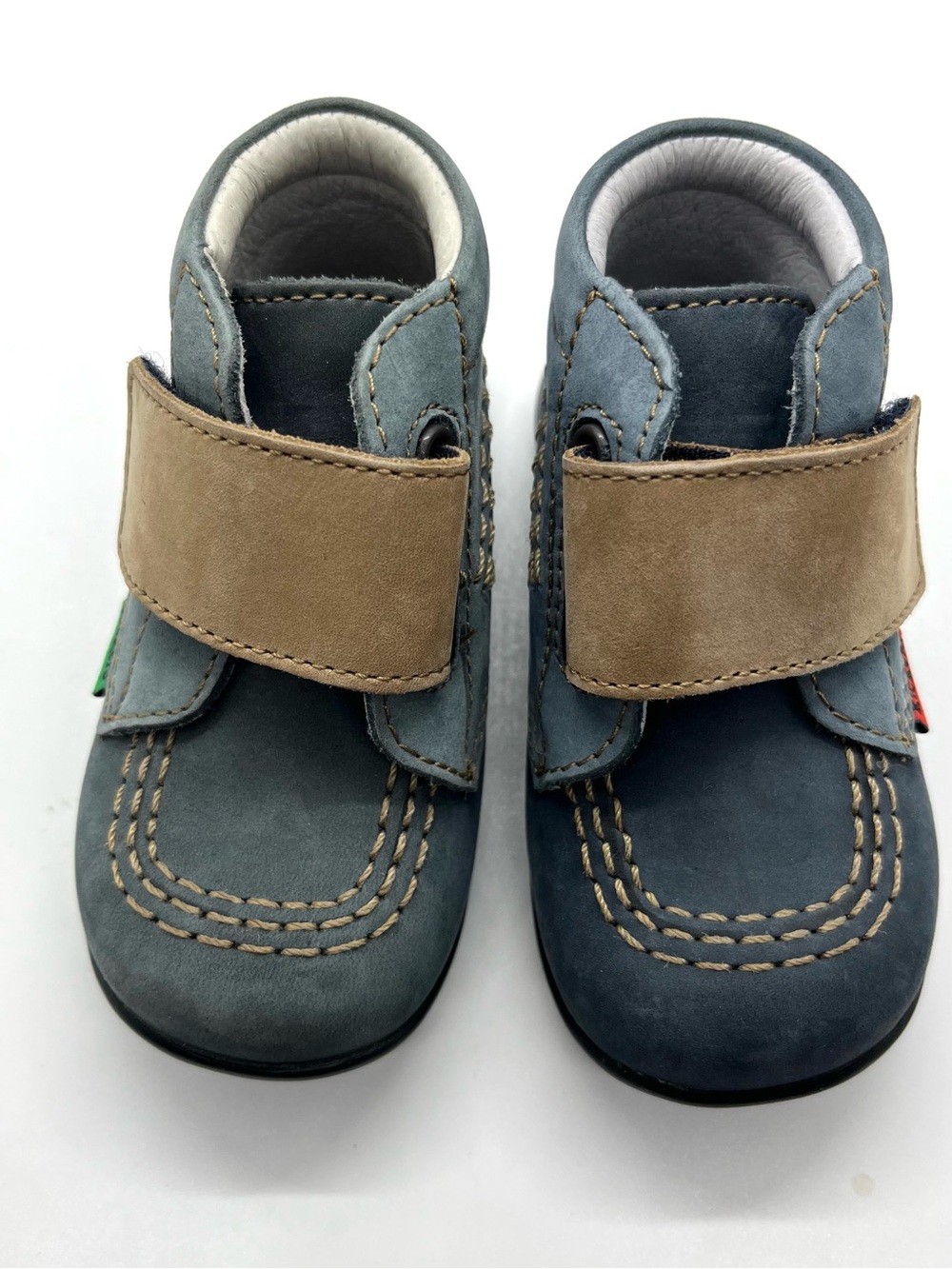 Kickers Blue Suede Baby Walker Faded NWT